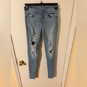 American Eagle hi-rise Jennings. Size 4 x-long.  Tall